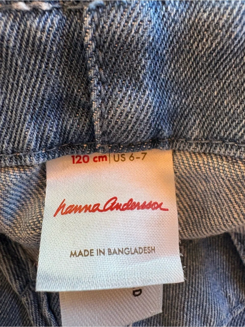 Hanna Andersson Denim Wide Leg Overalls